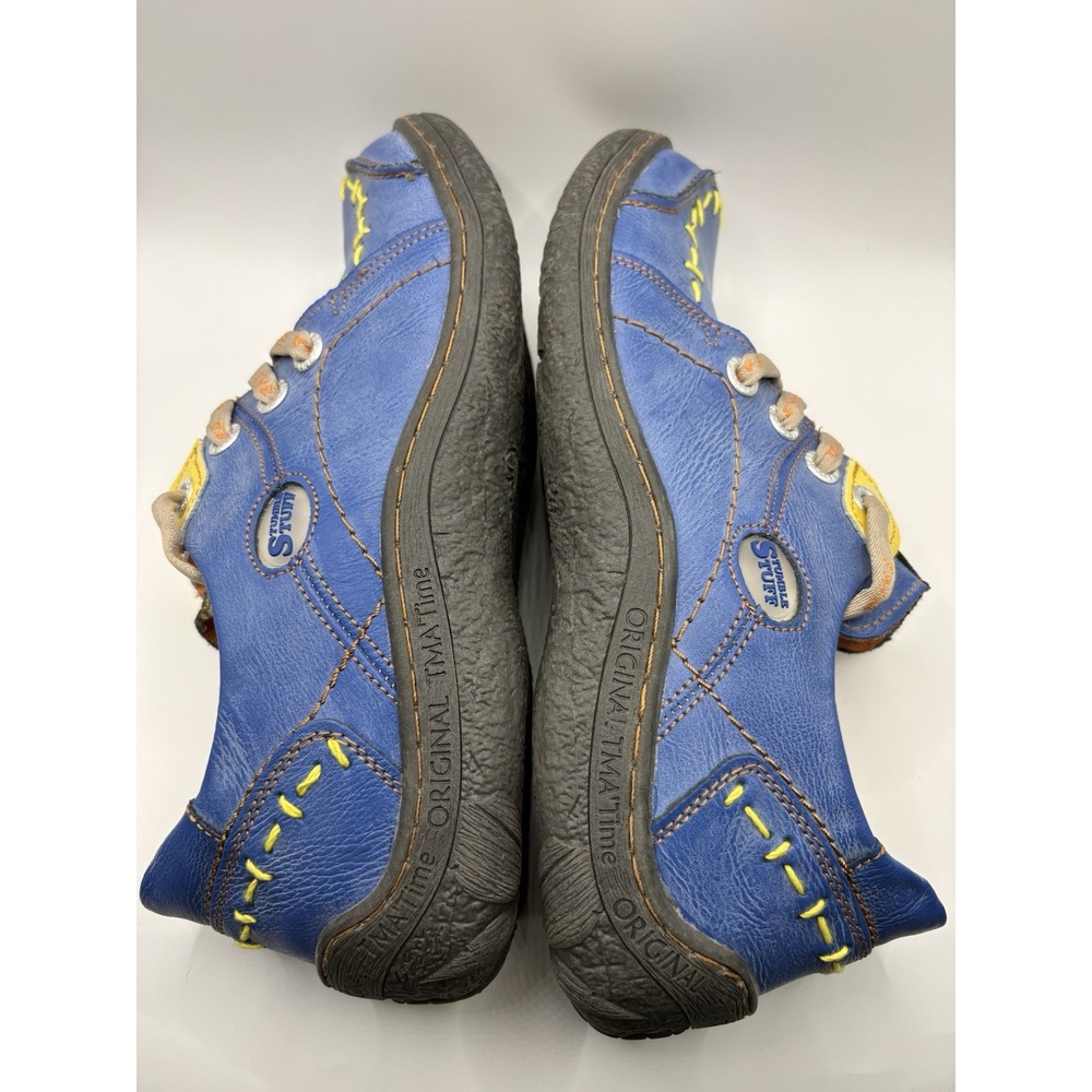 TMA Time Original Leather Shoes Womens 10.5 Blue Comfort Casual EU 42